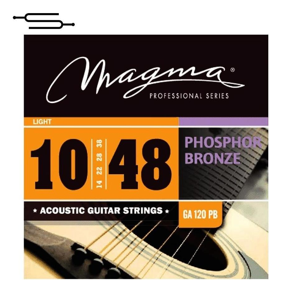 Cuerdas Guitarra Acustica Magma Phosphor Bronze 010 Ga120pb