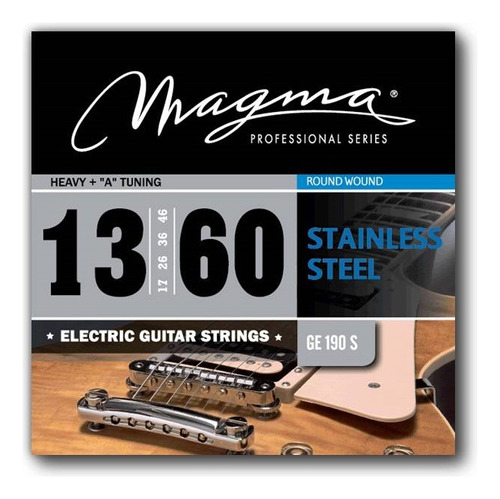 Set Cuerdas Guit Electrica Magma - Heavy+ Stainless Steel Guit Electrica Set .013" - .060" - GE190S - 1 Set