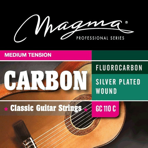 Encordado Magma Guitarra Clásica Carbono Medium Tension Gc110c