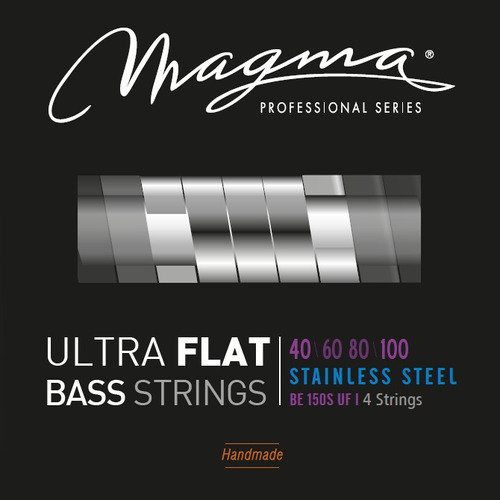 Set Cuerdas Bajo Electrico Magma Light - Ultra Flat Strings - Escala Larga 34" 4 Cuerdas Set, .040 - .100 (BE150SUF) 1 Set
