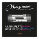 Set Cuerdas Bajo Electrico Magma Medium - Steel Ultra Flat Strings - Escala Larga 34" 4 Cuerdas Set, .045 - .105 (BE170SUF) 1 Set