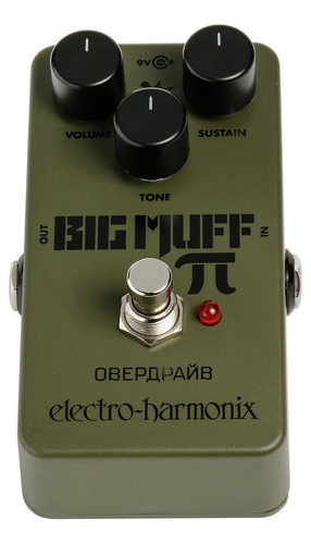 Pedal Electro Harmonix Disto/fuzz Green Russian Big Muff