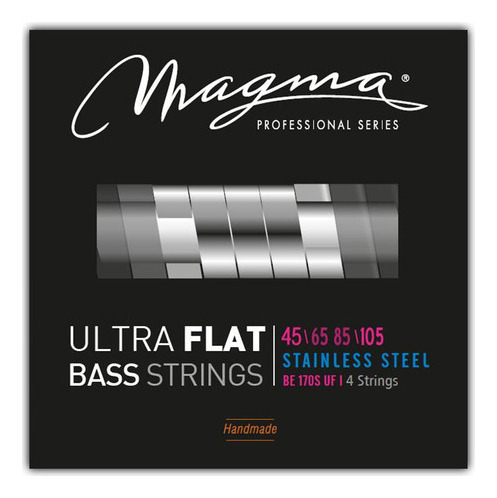 [BE170SUF] Set Cuerdas Bajo Electrico Magma Medium - Steel Ultra Flat Strings - Escala Larga 34" 4 Cuerdas Set, .045 - .105 (BE170SUF) 1 Set